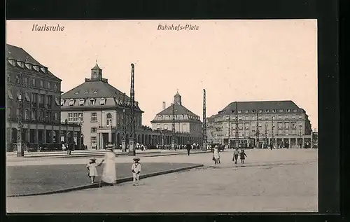 AK Karlsruhe, Bahnhofs-Platz