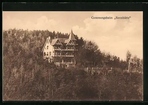 AK Wernigerode /Harz, Genesungsheim Sennhütte der Allgemeinen Ortskrankenkasse Charlottenburg