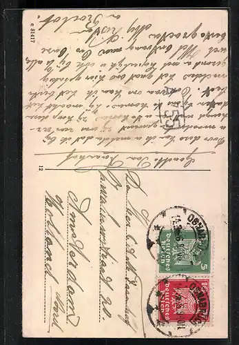 AK Osnabrück, Altes Haus Walhalla in der Bierstrasse