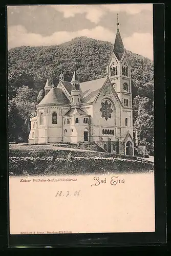 AK Bad Ems, Kaiser Wilhelm-Gedächtniskirche