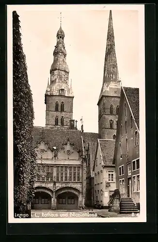 AK Lemgo, Rathaus und Nicolaitürme