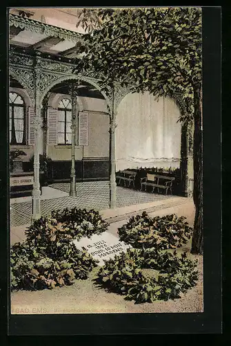 AK Bad Ems, Benedetti-Stein im Kurgarten