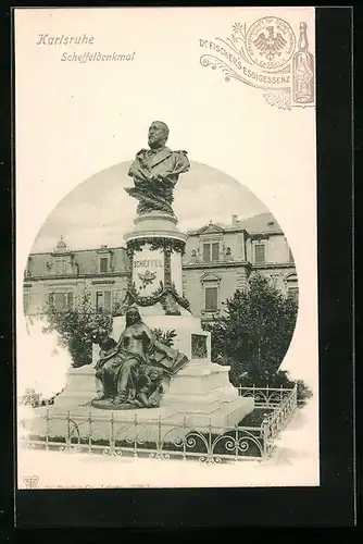 AK Karlsruhe, Scheffeldenkmal