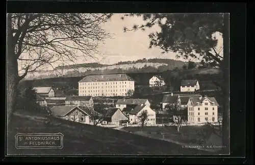 AK Feldkirch, Teilansicht mit St. Antoniushaus