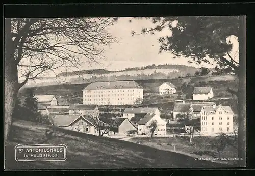 AK Feldkirch, Teilansicht mit St. Antoniushaus