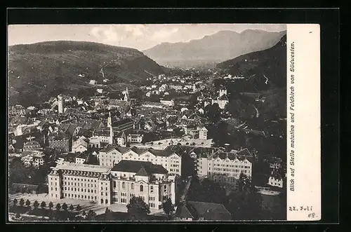 AK Feldkirch, Gesamtansicht mit Blick auf Stella matutina von Südwesten gesehen