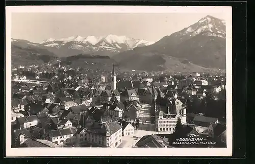 AK Dornbirn, Stadtpanorama, Ballonaufnahme