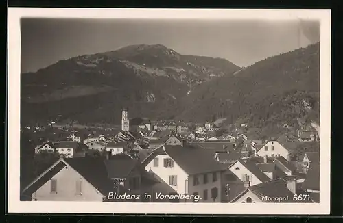 AK Bludenz, Blick aus der Vogelperspektive