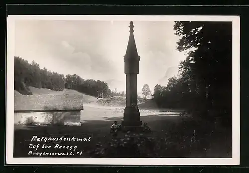 AK Andelsbuch, Rathausdenkmal auf der Bezegg