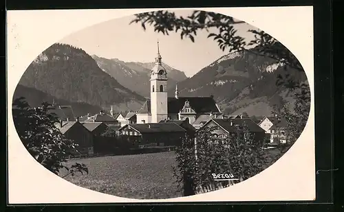 AK Bezau, Blick auf die Kirche