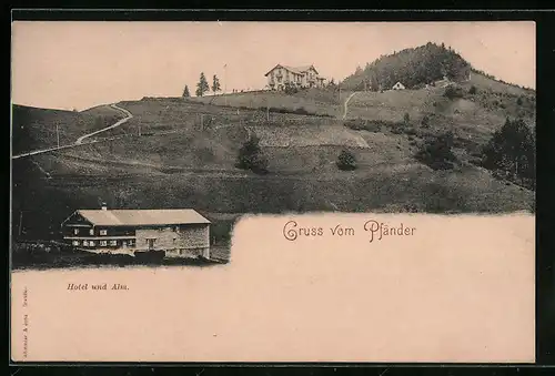 AK Pfänder, Hotel und Alm