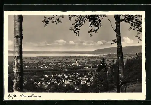 AK Höchst, Teilansicht mit Bäumen