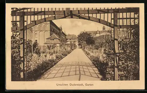 AK Duderstadt, Ursulinen Duderstadt, Garten
