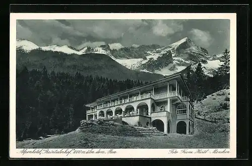 AK Partenkirchen, Alpenhotel Raintalerhof
