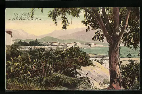 AK Ajaccio, Panorama vu de la Chapelle des Grecs