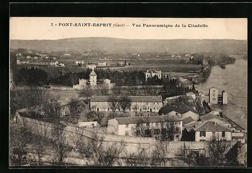 AK Pont-Saint-Esprit, Vue Panoramique de la Citadelle