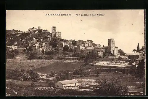 AK Marsanne, Vue générale des Ruines