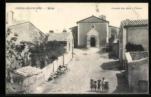 AK Portes-lès-Valence, L`Église