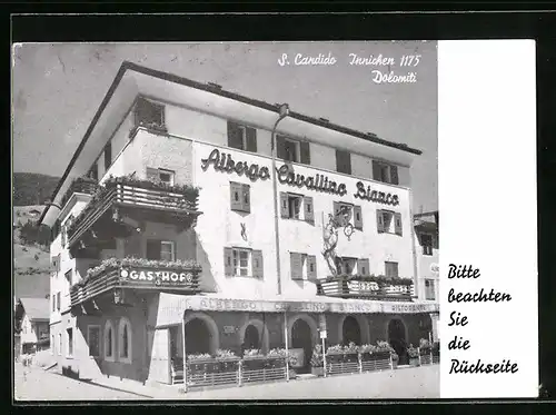 AK Innichen, Gasthof Zum Weissen Rössl