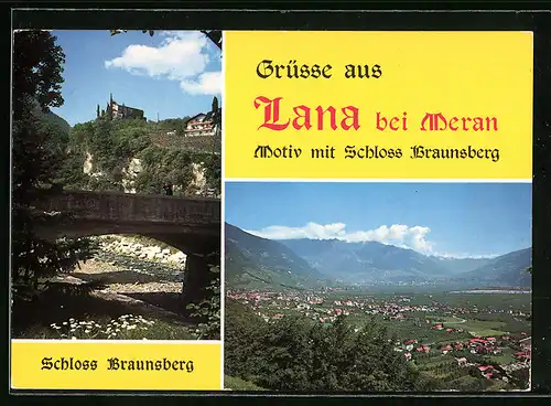 AK Lana, Gesamtansicht und Schloss Braunsberg