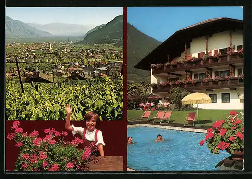 AK Lana, Pension Verena und Ortsansicht