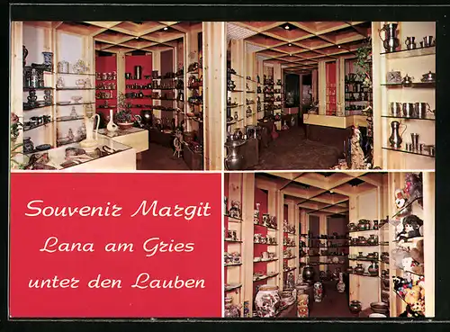 AK Lana, Souvenir Margit Lana am Gries unter den Lauben