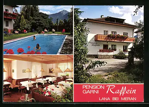 AK Lana, Pension Raffein in drei Ansichten