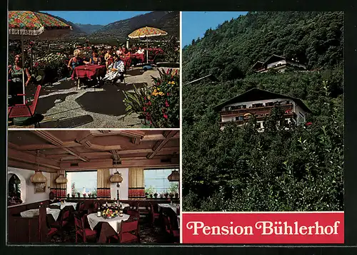 AK Lana, Pension Bühlerhof in drei Ansichten