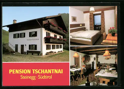 AK Steinegg, Pension Tschantnai in drei Ansichten