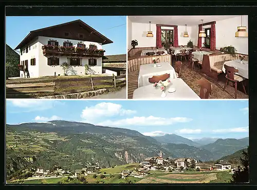 AK Steinegg, Ortsansicht und zwei Ansichten von Garni Piseshof