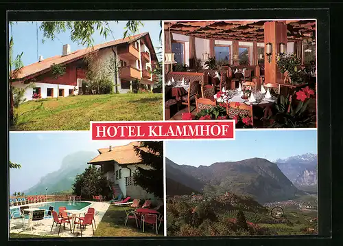 AK Buchholz, Hotel Klammhof in drei Ansichten und Ortsansicht