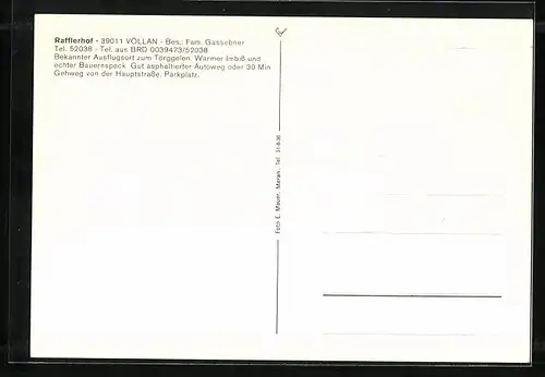 AK Völlan, Buschenschank Rafflerhof in vier Ansichten