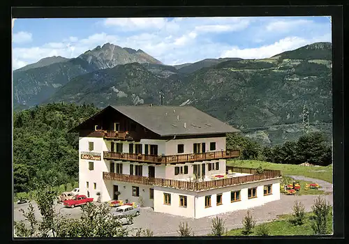 AK Völlan, Gasthof Burgwies aus der Vogelschau