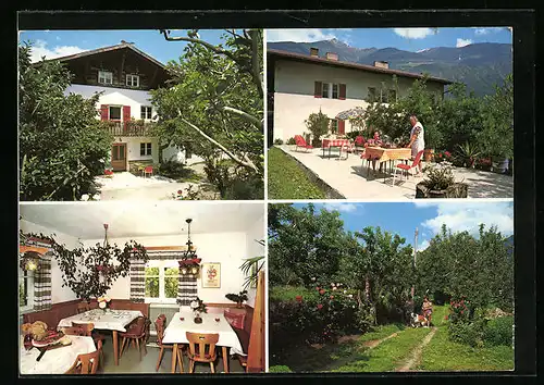 AK Kastelbell, Gästeheim Obermairhof in vier Ansichten