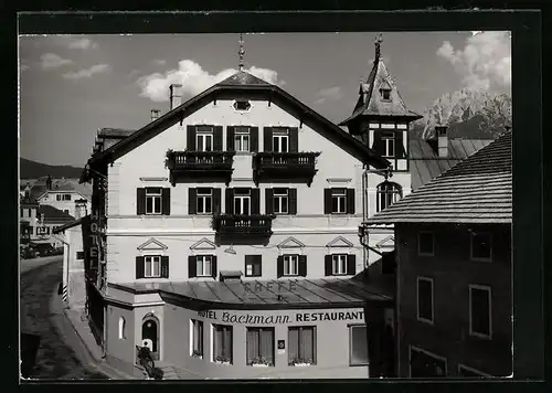AK Villabassa-Niederdorf, Hotel Bachmann im Pustertal