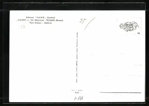 AK Tschars, Albergo Sand Gasthof