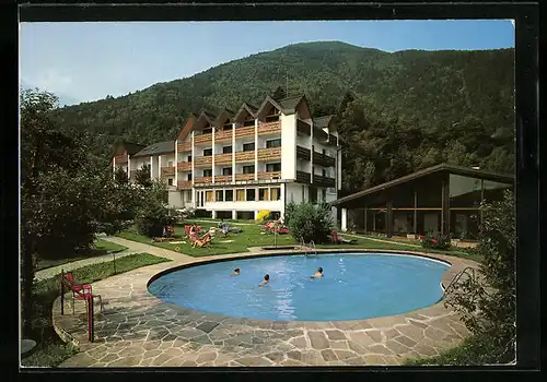 AK Morter, Hotel Adler mit Schwimmbad