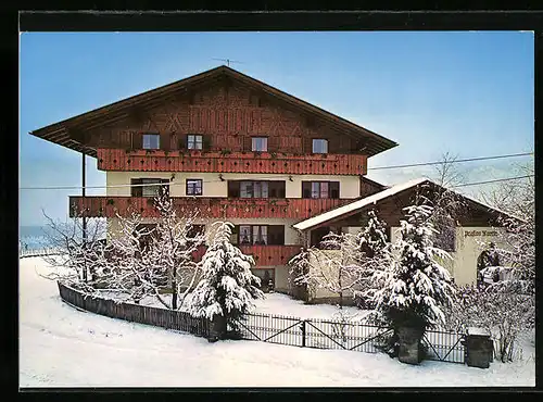 AK Morter im Vinschgau, Pension Martin im Winter