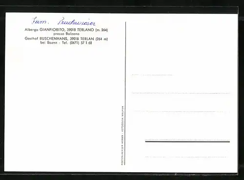 AK Terlano-Terlan, Gasthof Buschenhans