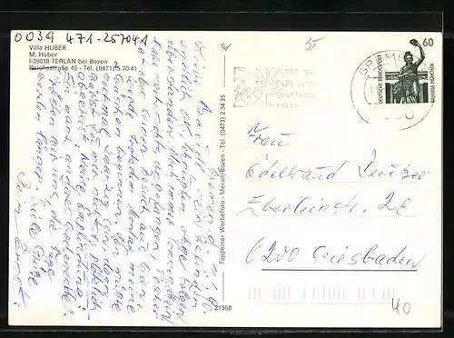 AK Terlano-Terlan, Pension Villa Huber