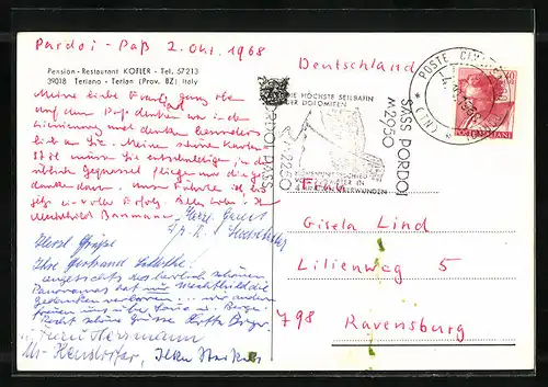 AK Terlano-Terlan, Pension-Restaurant Kofler