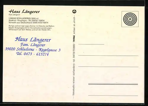 AK Schluderns, Pension Haus Längerer