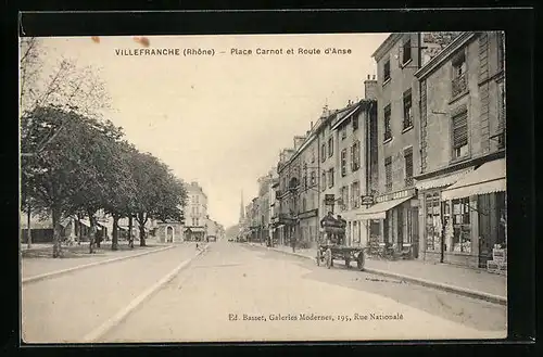 AK Villefranche, Place Carnot et Route d`Anse