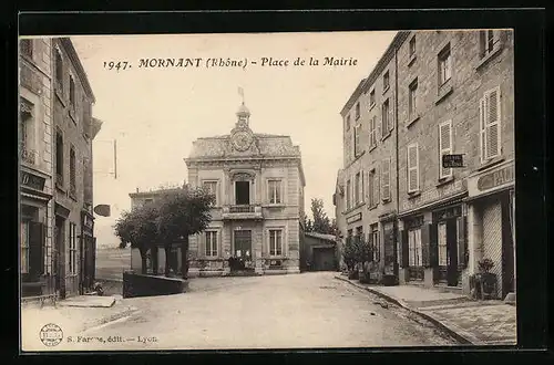 AK Mornant, Place de la Mairie