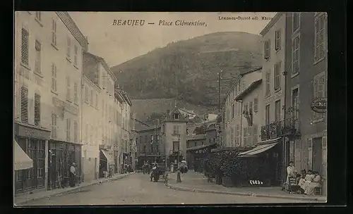 AK Beaujeu, Place Clèmentine