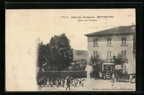 AK Poule, Hotel des Voyageurs - Botton Fèlix