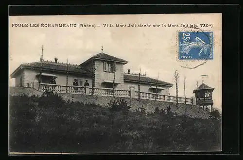 AK Poule-les-Ècharmeaux, Villa Mont-Joli èlevèe sur le Mont Joli