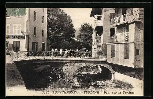 AK Pontcharra-sur-Turdine, Pont sur la Turdine