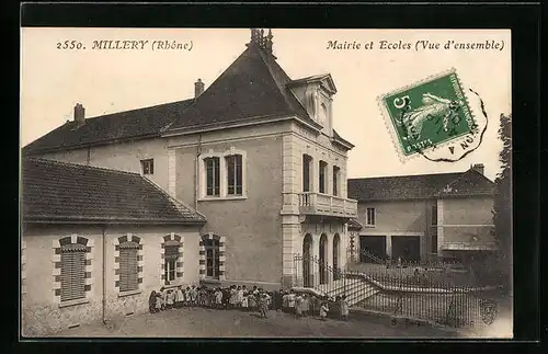 AK Millery, Mairie et Ecoles (Vue d`Ensemble