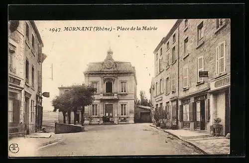 AK Mornant, Place de la Mairie